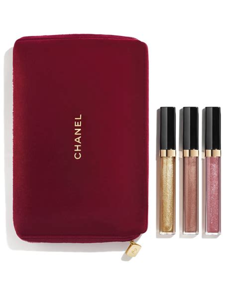 chanel lip set with bag|Chanel lip gloss.